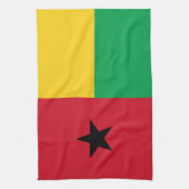 Flagge von Guinea-Bissau Geschirrtuch (Vertikal)