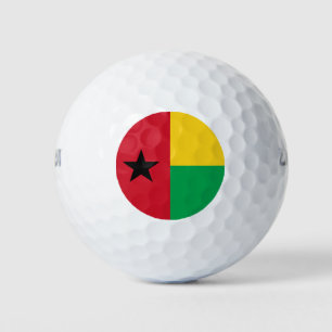 Flagge von Guinea-Bissau Golfball