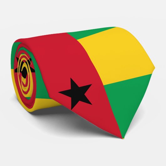 Flagge von Guinea-Bissau Krawatte (Gerollt)