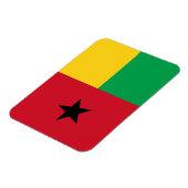 Flagge von Guinea-Bissau Magnet (Linke Seite)