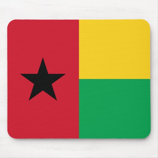Flagge von Guinea-Bissau Mousepad (Vorne)