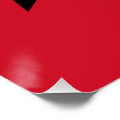 Flagge von Guinea-Bissau Poster (Ecke)
