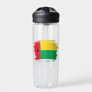 Flagge von Guinea-Bissau Trinkflasche