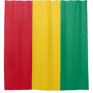 Flagge von Guinea Duschvorhang