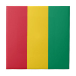 Flagge von Guinea Fliese