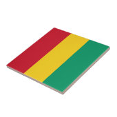Flagge von Guinea Fliese (Seite)