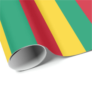 Flagge von Guinea Geschenkpapier