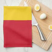 Flagge von Guinea Geschirrtuch (Viertel Falte)