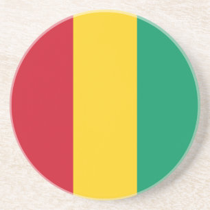 Flagge von Guinea Getränkeuntersetzer