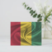 Flagge von Guinea Postkarte (Stehend Vorderseite)