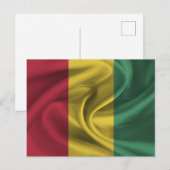 Flagge von Guinea Postkarte (Vorne/Hinten)