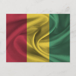 Flagge von Guinea Postkarte