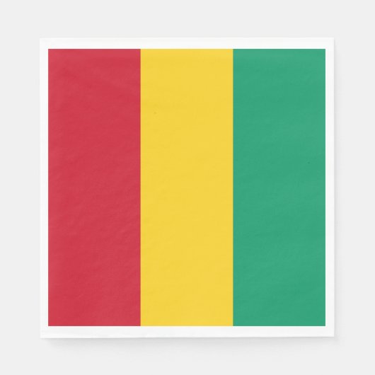 Flagge von Guinea Serviette (Vorderseite)