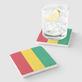 Flagge von Guinea Steinuntersetzer (Seitenansicht)