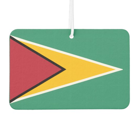 Flagge von Guyana Autolufterfrischer (Vorderseite)