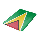 Flagge von Guyana Badematte (Schrägansicht)