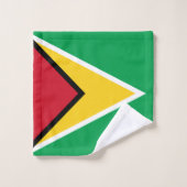 Flagge von Guyana Badhandtuch Set (Waschlappen)