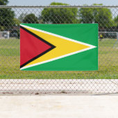 Flagge von Guyana Banner (Insitu)