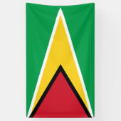 Flagge von Guyana Banner (Vertikal)