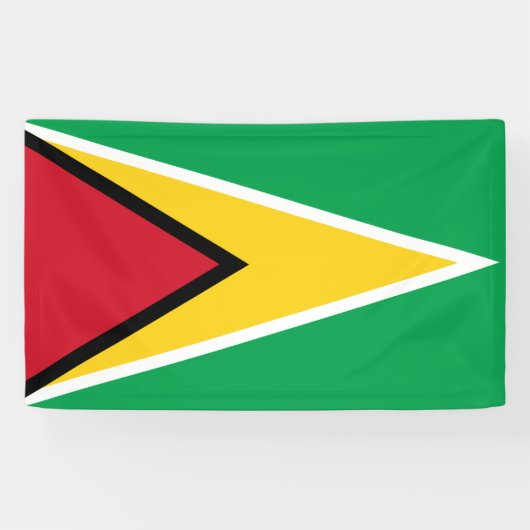 Flagge von Guyana Banner (Horizontal)