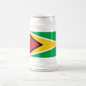 Flagge von Guyana Bierglas (Mittel)
