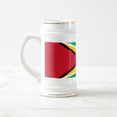 Flagge von Guyana Bierglas (Links)