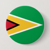 Flagge von Guyana Button (Vorderseite)