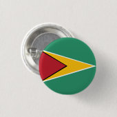 Flagge von Guyana Button (Vorne & Hinten)
