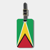 Flagge von Guyana Easy ID Persönlich Gepäckanhänger (Vorderseite vertikal)