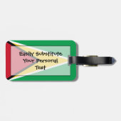 Flagge von Guyana Easy ID Persönlich Gepäckanhänger (Rückseite horizontal)