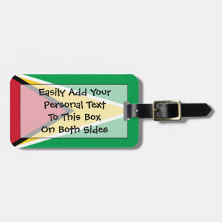 Flagge von Guyana Easy ID Persönlich Gepäckanhänger