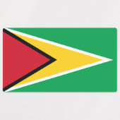 Flagge von Guyana Etiketten (Design 1)