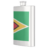 Flagge von Guyana Flachmann (Links)