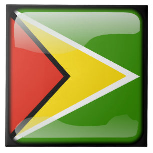 Flagge von Guyana Fliese