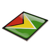 Flagge von Guyana Fliese (Seite)