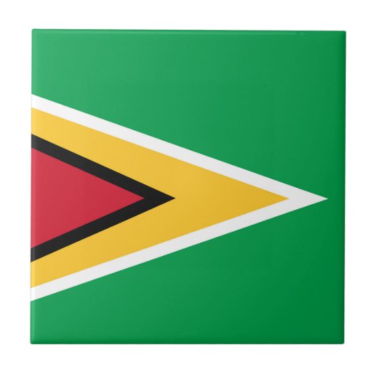 Flagge von Guyana Fliese (Vorderseite)