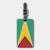Flagge von Guyana Gepäckanhänger (Vorderseite vertikal)