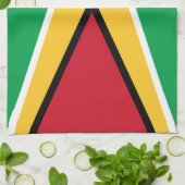 Flagge von Guyana Geschirrtuch (Gefaltet)