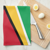 Flagge von Guyana Geschirrtuch (Viertel Falte)