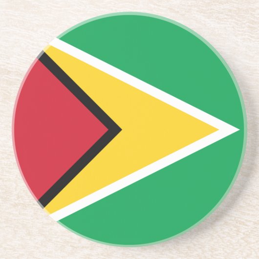 Flagge von Guyana Getränkeuntersetzer (Vorne)