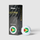 Flagge von Guyana Golfball (Verpackungen)