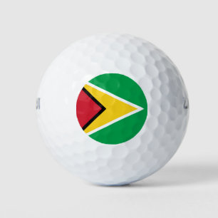 Flagge von Guyana Golfball