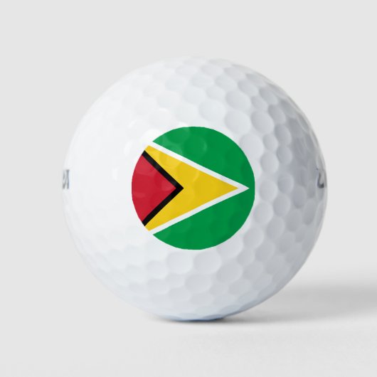 Flagge von Guyana Golfball (Vorderseite)