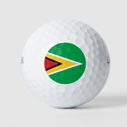 Flagge von Guyana Golfball (Vorderseite)