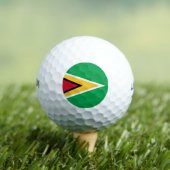 Flagge von Guyana Golfball (Insitu T-Shirt)
