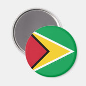 Flagge von Guyana Magnet (Vorderseite/Rückseite)