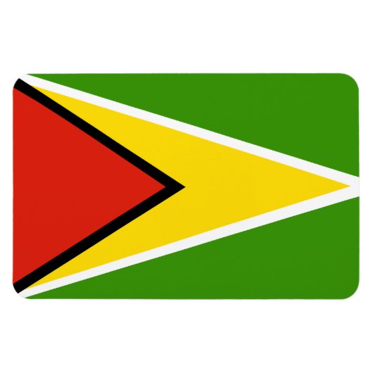 Flagge von Guyana Magnet (Horizontal)