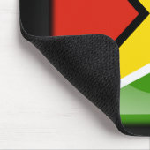 Flagge von Guyana Mousepad (Ecke)