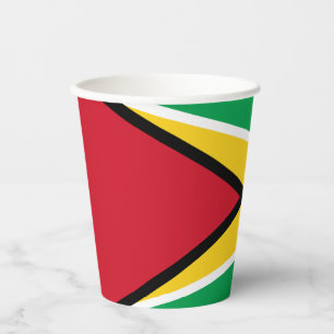 Flagge von Guyana Pappbecher