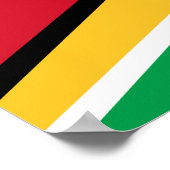 Flagge von Guyana Poster (Ecke)